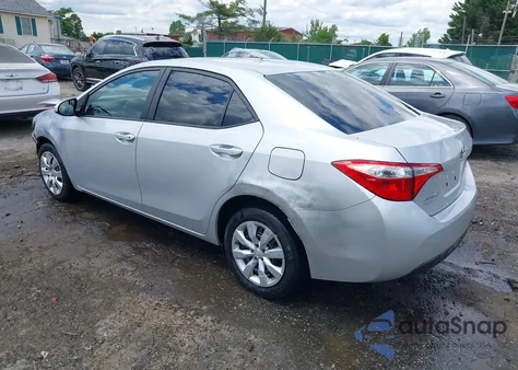 2016 Toyota Corolla Le from USA, damaged, VIN 2T1BURHE2GC504597